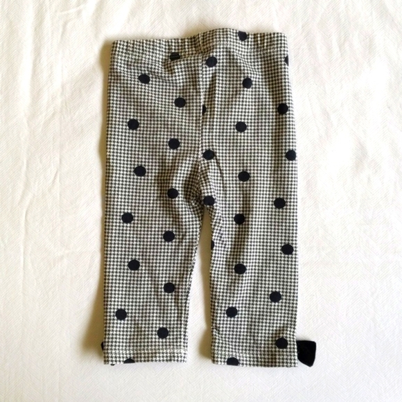 first impressions herringbone dotted leggings with velvet bows 3-6 months baby - Picture 6 of 6